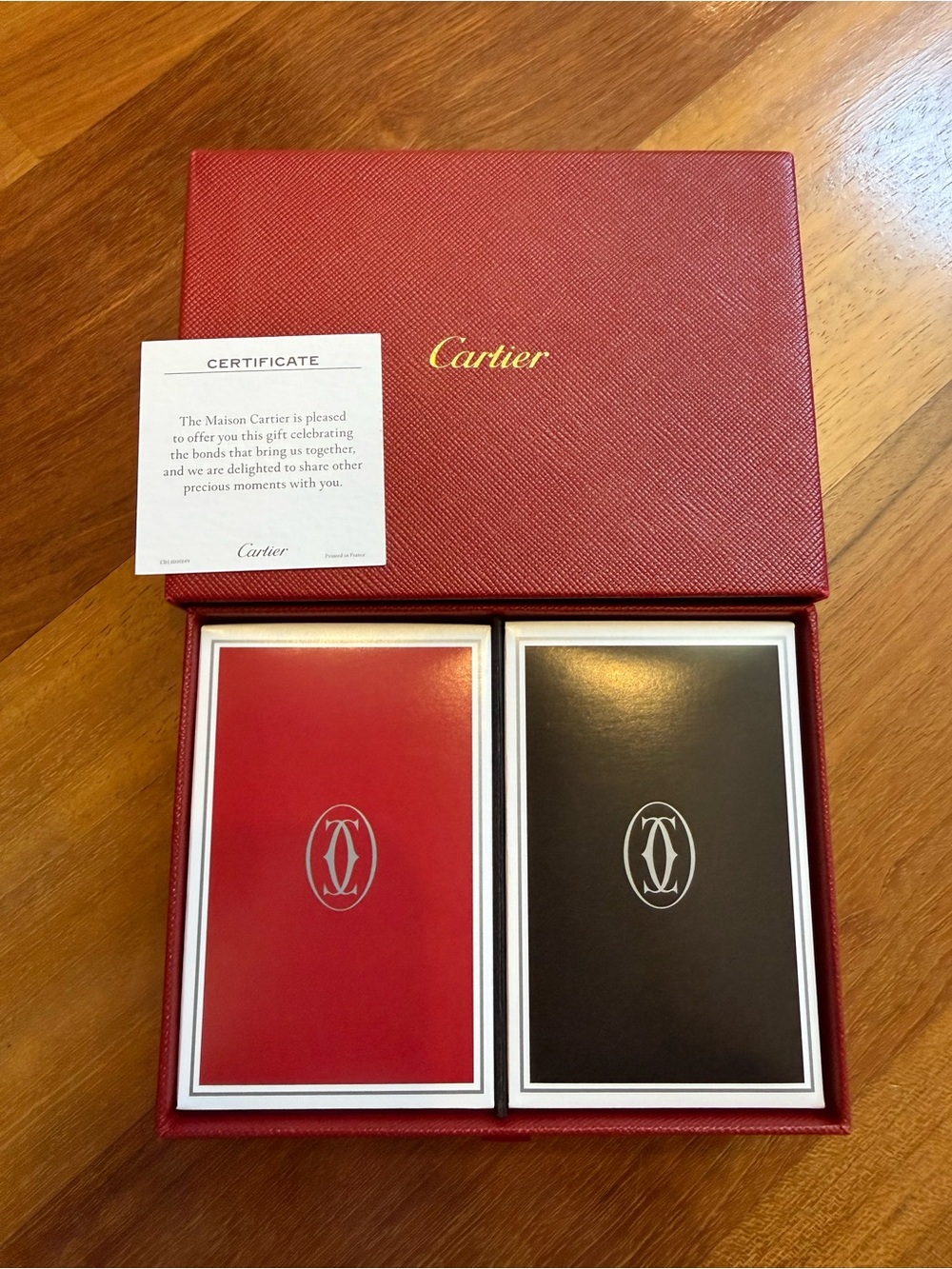 Cartier Playing Card Set